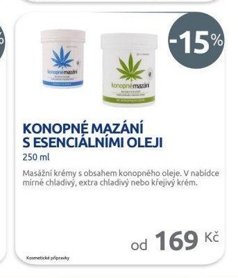 KONOPNÉ MAZÁNÍ S ESENCIÁLNÍMI OLEJI