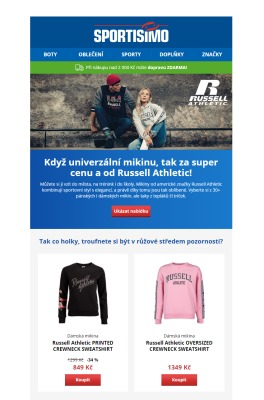akční leták Sportisimo 1.10.2020-6.10.2020