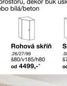 Rohová skříň