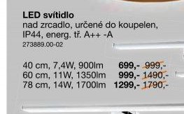 LED svítidlo nad zrcadlo