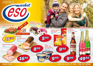akční leták ESO MARKET 7.10.2020-18.10.2020