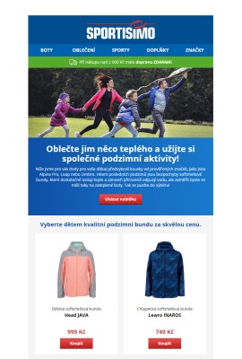 akční leták Sportisimo 4.10.2020-9.10.2020