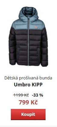 Dětská prošívaná bunda Umbro KIPP