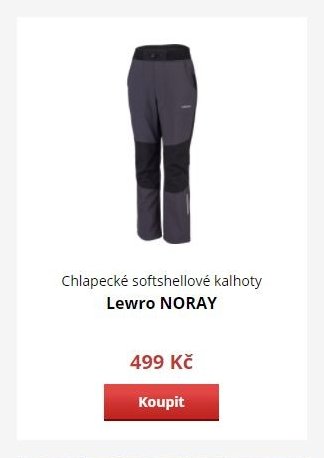 Chlapecké softshellové kalhoty Lewro NORAY