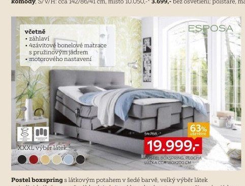 Postel boxspring