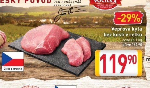 Vepřová kýta bez kosti v celku