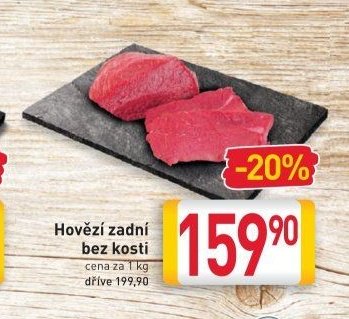 Hovězí zadní bez kosti