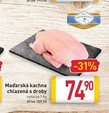 Maďarská kachna chlazená s droby