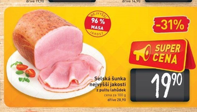 Selská šunka nejvyšší jakosti