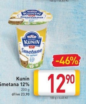 Kunín Smetana 12% 200 g