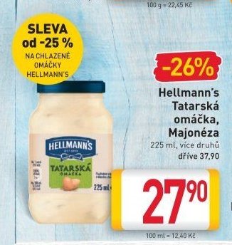 Hellmann's Tatarská omáčka, Majonéza 225 ml