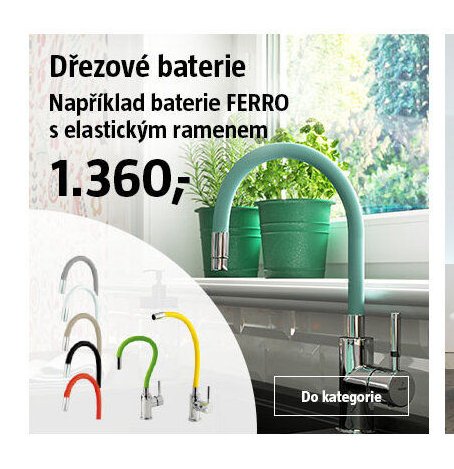 Dřezové baterie Například baterie FERRO s elastickým ramenem - BAUHAUS akcniletaky.com