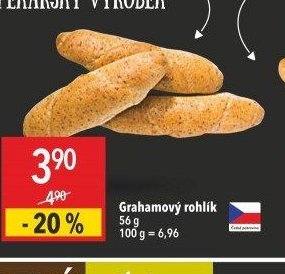 Grahamový rohlík