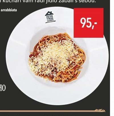 Špagety arrabbiata
