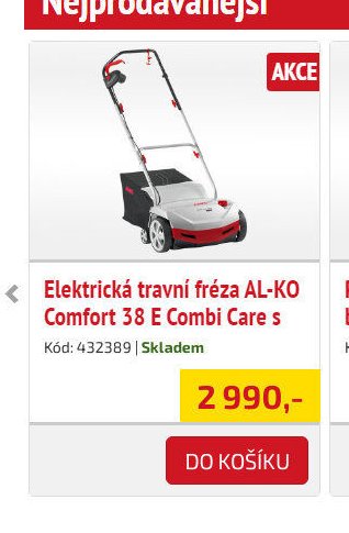 Elektrická travní fréza AL-KO Comfort 38 E Combi Care - UNI HOBBY akcniletaky.com