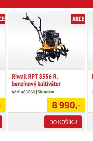 Riwall RPT 8556 R, benzínový kultivátor - UNI HOBBY akcniletaky.com
