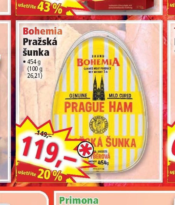 Bohemia Pražská šunka