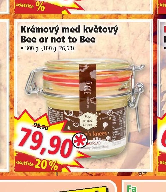 Krémový med květový Bee or not to Bee