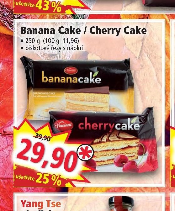 Banana Cake / Cherry Cake