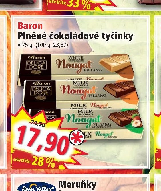Baron Plněné čokoládové tyčinky