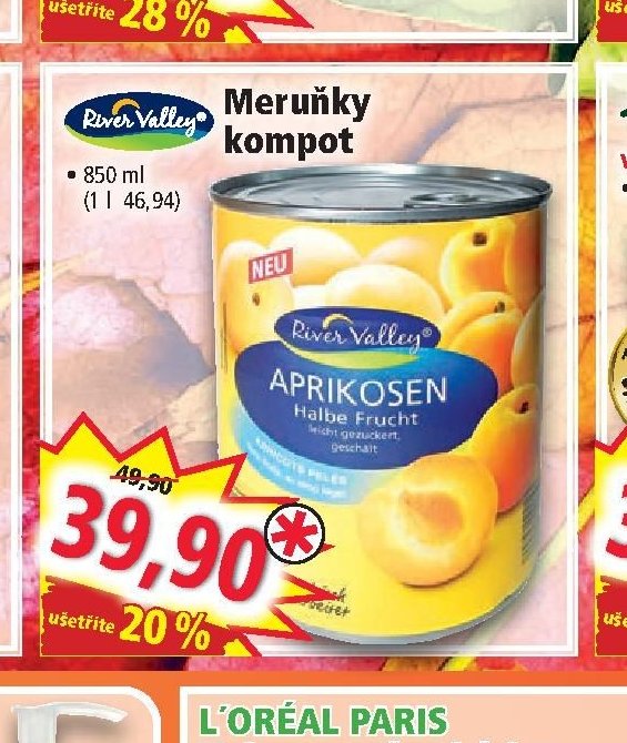 Meruňky kompot