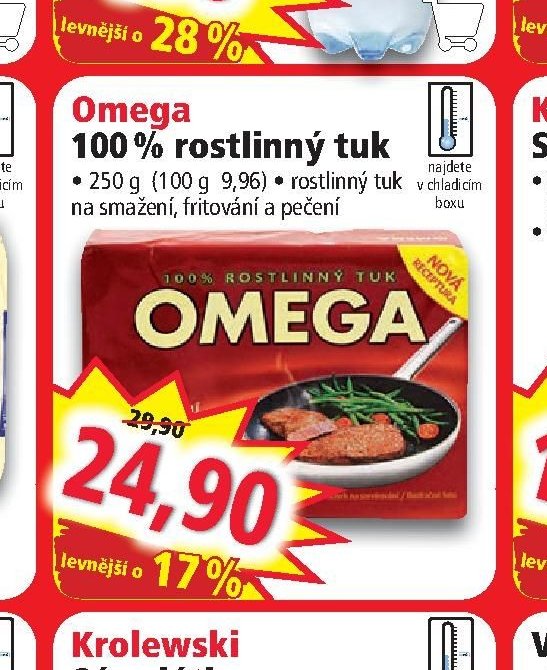 Omega 100% rostlinný tuk