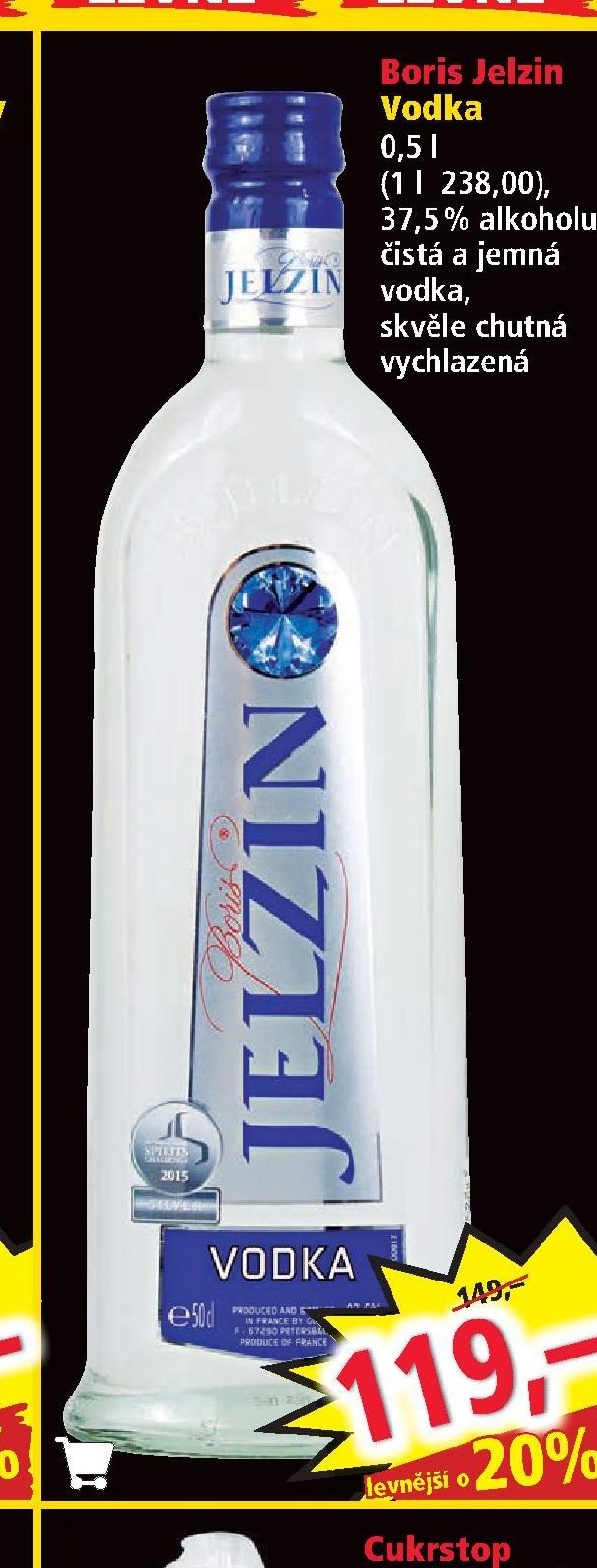 Boris Jelzin Vodka 0,5 l