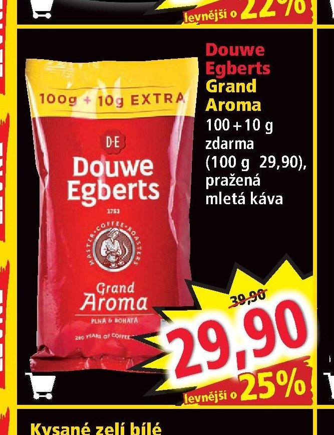 Douwe Egberts Grand Aroma 100 + 10 g zdarma