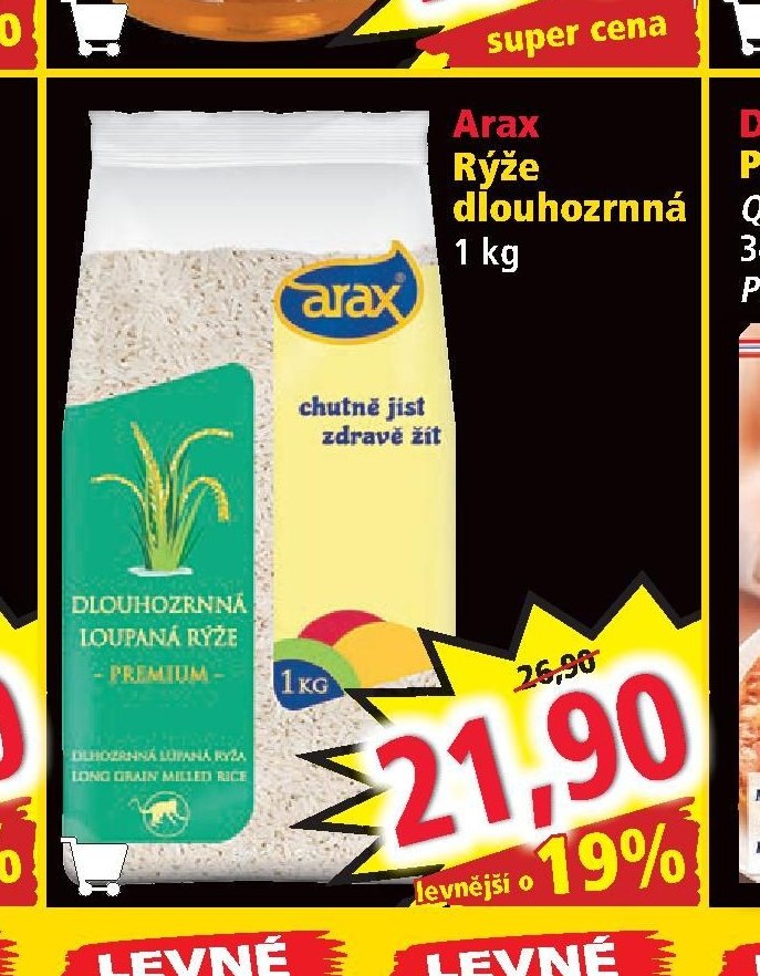 Arax Rýže dlouhozrnná 1 kg