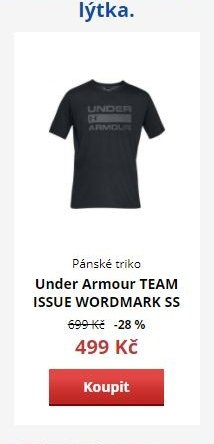 Pánské triko Under Armour TEAM ISSUE WORDMARK SS