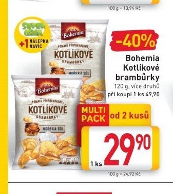 Bohemia Kotlíkové brambůrky