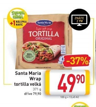 Santa Maria Wrap tortilla velká