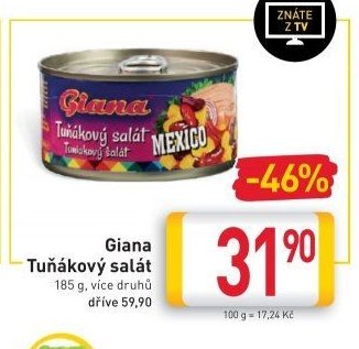 Giana Tuňákový salát