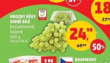 Hrozny révy vinné bílé