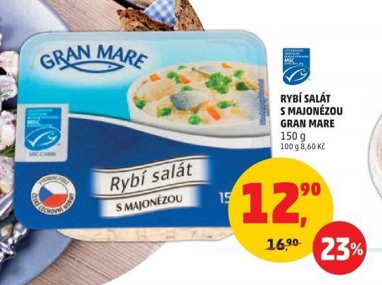 RYBÍ SALÁT S MAJONÉZOU GRAN MARE