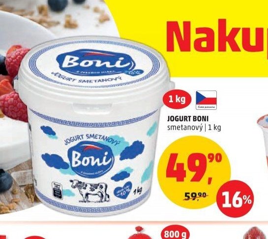 JOGURT BONI smetanový