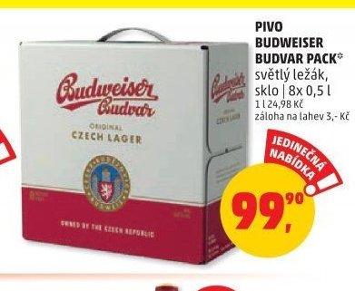 PIVO BUDWEISER BUDVAR PACK