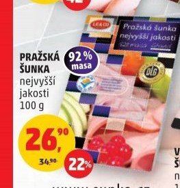 PRAŽSKÁ ŠUNKA nejvyšší jakosti 100 g