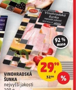 VINOHRADSKÁ ŠUNKA nejvyšší jakosti 100 g