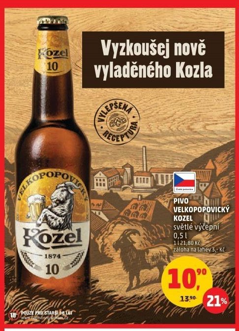 PIVO VELKOPOPOVICKÝ KOZEL