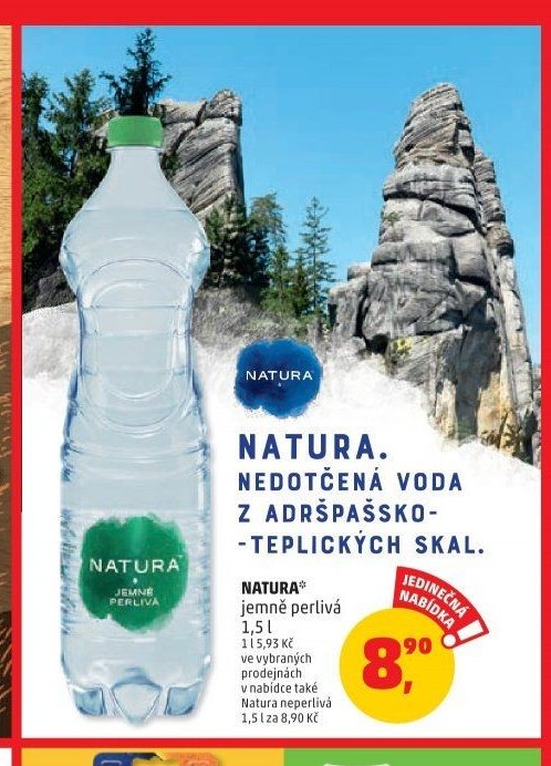 NATURA. NEDOTČENÁ VODA Z ADRŠPAŠSKO-TEPLICKÝCH SKAL.