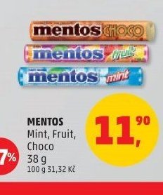 Mentos Mint, Fruit, Choco