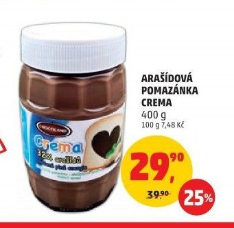 Arašídová pomazánka Crema