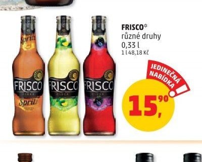 Frisco různé druhy 0,33l