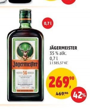 Jägermeister 35% 0,7l