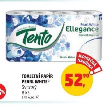 TOALETNÍ PAPÍR PEARL WHITE