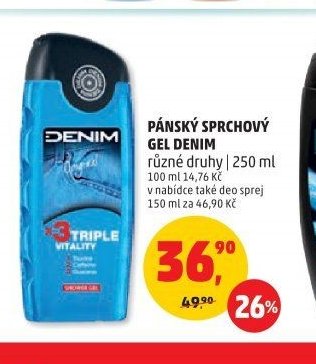 PÁNSKÝ SPRCHOVÝ GEL DENIM