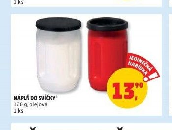 Náplň do svíčky