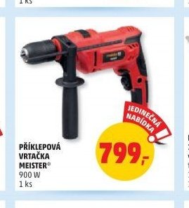 PŘÍKLEPOVÁ VRTAČKA MEISTER