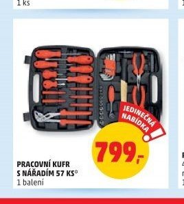 PRACOVNÍ KUFR S NÁŘADÍM 57 KS